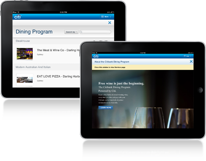 Citibank® for iPad Citibank® for iPad