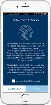Touch ID Sensor Touch ID Sensor