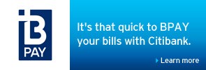 It's that quick to BPAY your bills with Citibank.