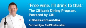 'Free wine. I'll drink to that.' 'Free wine. I'll drink to that.'